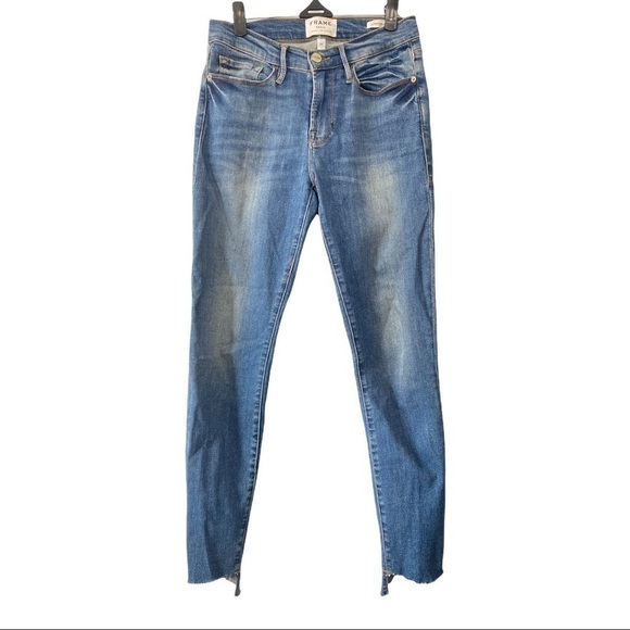 Rework Frame Denim Le Skinny De Jeanne Size 27 - Picture 4 of 11
